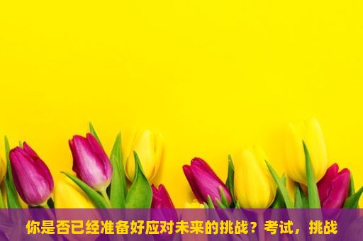 你是否已经准备好应对未来的挑战？考试，挑战与成长的交汇点