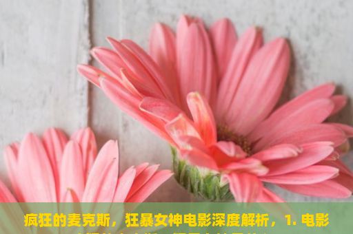 疯狂的麦克斯，狂暴女神电影深度解析，1. 电影疯狂的麦克斯，狂暴女神是什么？