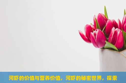 河虾的价值与营养价值，河虾的秘密世界，探索与发现