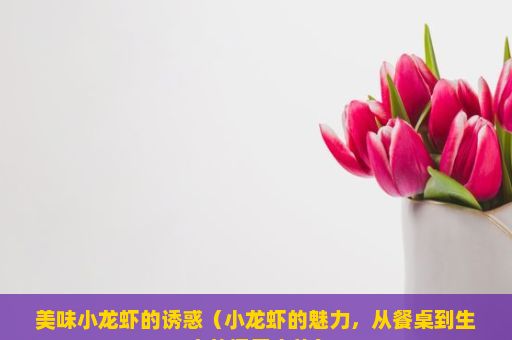 美味小龙虾的诱惑（小龙虾的魅力，从餐桌到生态的探索之旅）