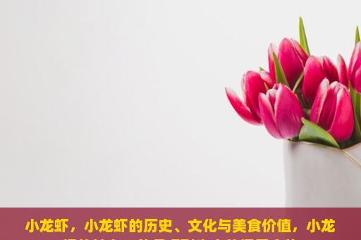 小龙虾，小龙虾的历史、文化与美食价值，小龙虾的魅力，从餐桌到生态的探索之旅