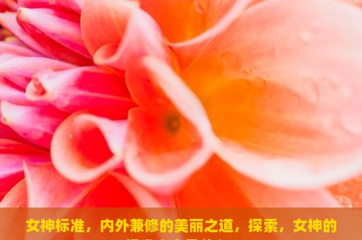 女神标准，内外兼修的美丽之道，探索，女神的标准究竟是什么？