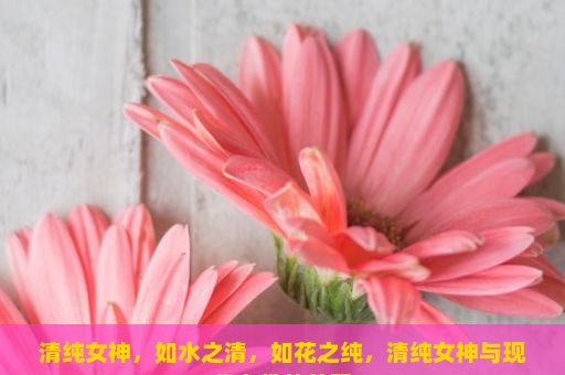 清纯女神，如水之清，如花之纯，清纯女神与现代女性的差距