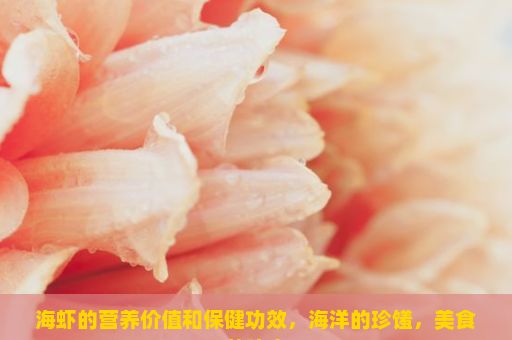 海虾的营养价值和保健功效，海洋的珍馐，美食的瑰宝