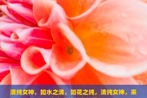 清纯女神，如水之清，如花之纯，清纯女神，来自东方的魅力符号