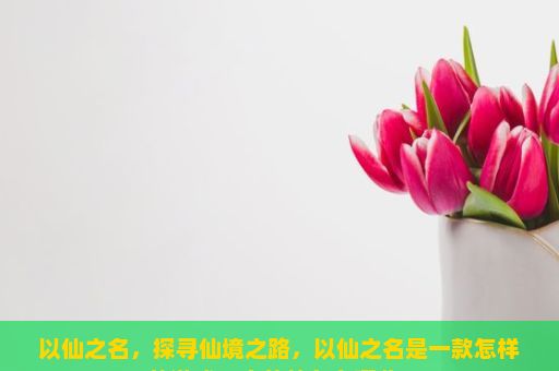 以仙之名，探寻仙境之路，以仙之名是一款怎样的游戏？它的特色有哪些？