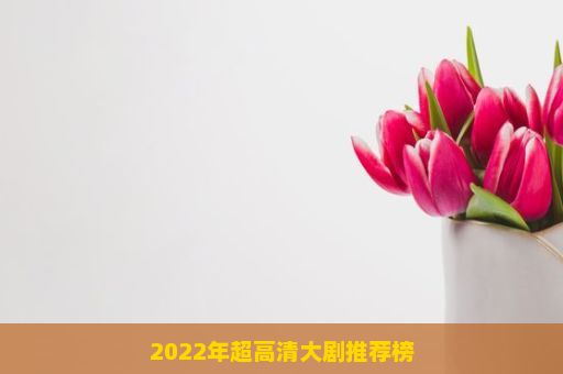 2022年超高清大剧推荐榜