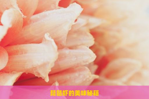 琵琶虾的美味秘籍
