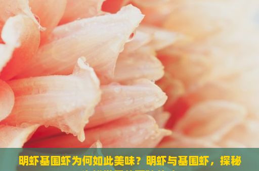 明虾基围虾为何如此美味？明虾与基围虾，探秘海鲜世界的两种美味