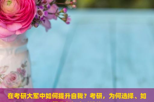 在考研大军中如何提升自我？考研，为何选择、如何准备与应对挑战