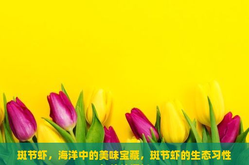 斑节虾，海洋中的美味宝藏，斑节虾的生态习性与价值探析