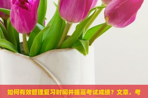 如何有效管理复习时间并提高考试成绩？文章，考试，挑战与机遇的交汇点