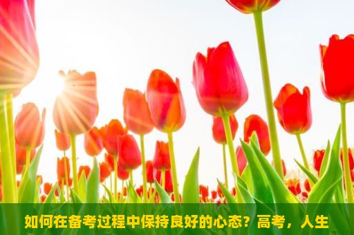 如何在备考过程中保持良好的心态？高考，人生路上的重要转折