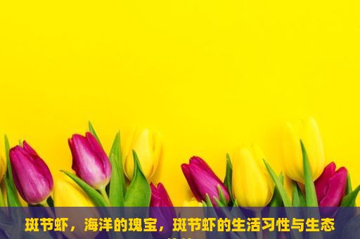 斑节虾，海洋的瑰宝，斑节虾的生活习性与生态价值